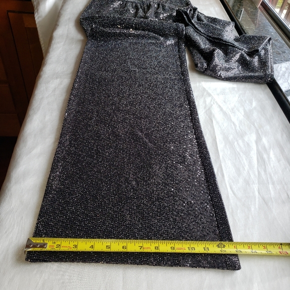 RAMY BROOK Gavin Metallic Sequin Wide-Leg Pants Sz 4 - Picture 9 of 13